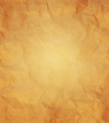 Paper texture - crumpled brown paper