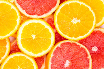 Orange and grapefruit background