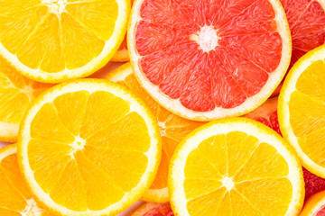 Orange and grapefruit background