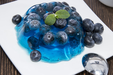 Portion of Blueberry Jello