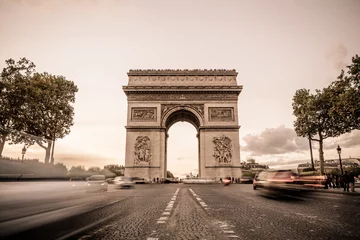 Gordijnen Arch de Triomphe in Paris © william87