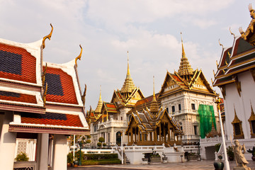 Fototapeta premium beautiful pagoda at wat phra kaew in thailand