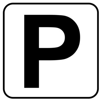 Parken Parkschild Vektor Icon Button