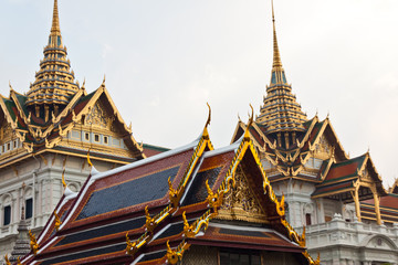 Fototapeta premium beautiful pagoda at wat phra kaew in thailand