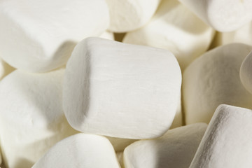 Delicious White Fluffy Round Marshmallows