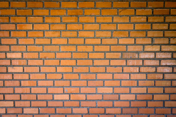 Front view texture brick wall