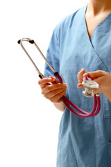 Close-up image of stethoscope and medical
