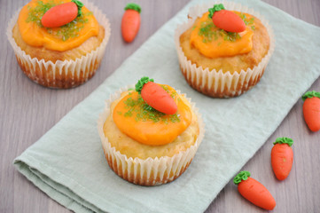 Karotten Cupcakes