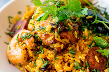 traditionnal spanish food paella