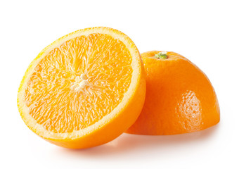 Sliced orange halves
