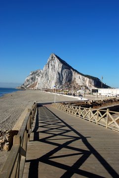 Beach and Rock of Gibraltar &copy; Arena Photo UK