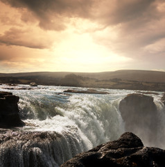 Waterfall in Iceland
