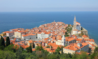 Old town, Piran, Slovenia.