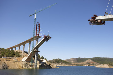 Bridge under construction