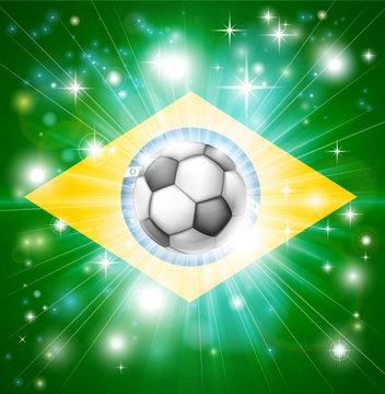 Brazil soccer flag