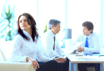 Fototapeta premium Successful business woman standing