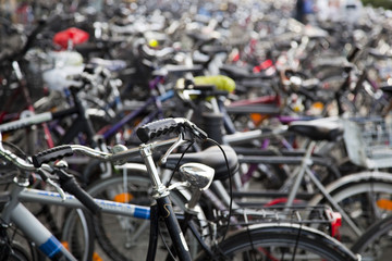 Fototapeta na wymiar Viele Fahrräder