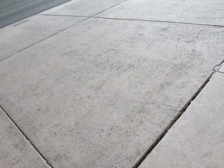 perspective view of a sidewalk