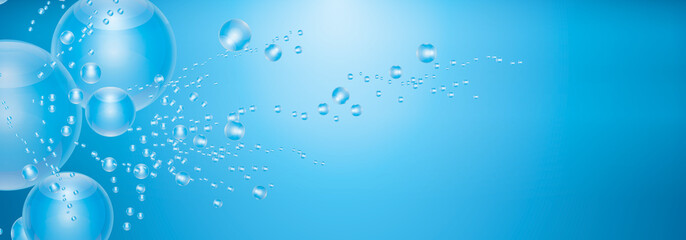 Underwater background with air bubbles