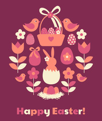 Easter Greeting Card Design