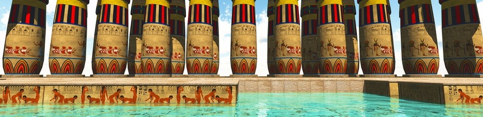 Fototapeta premium Egyptian swimming pool