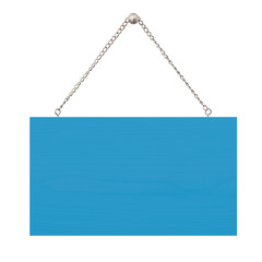 Schild mit Kette