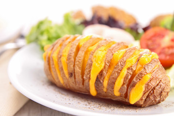 sliced baked potato