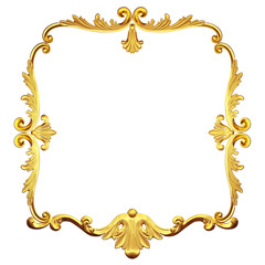 gold retro frame