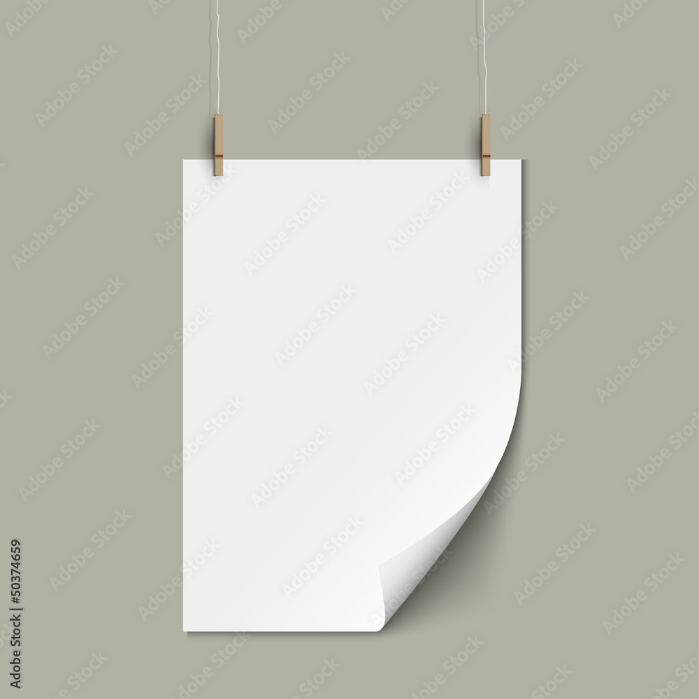 Aufkleber vector empty paper sheet