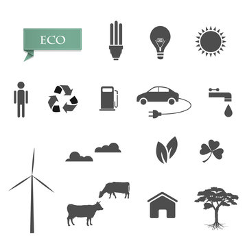 Vector collection of eco-icons