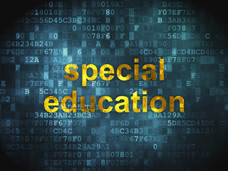 Fototapeta premium Education concept: Special Education on digital background