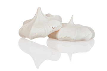 two meringue cookies
