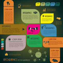 Infographics. Design template. Vector illustration
