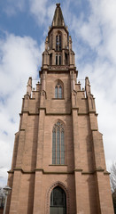 Fototapeta na wymiar Kościół ewangelicki (1864) w Offenburg, Niemcy