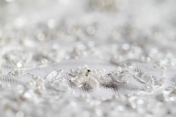 Detail of wedding dress