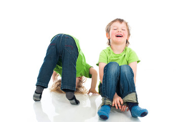Spielende Kinder - Playing children