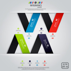 Minimal infographics design. Vector