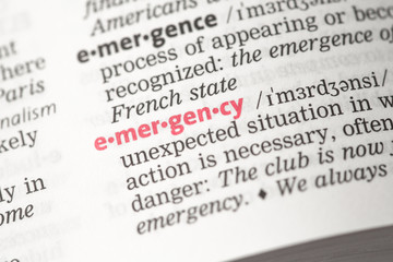 Emergency definition