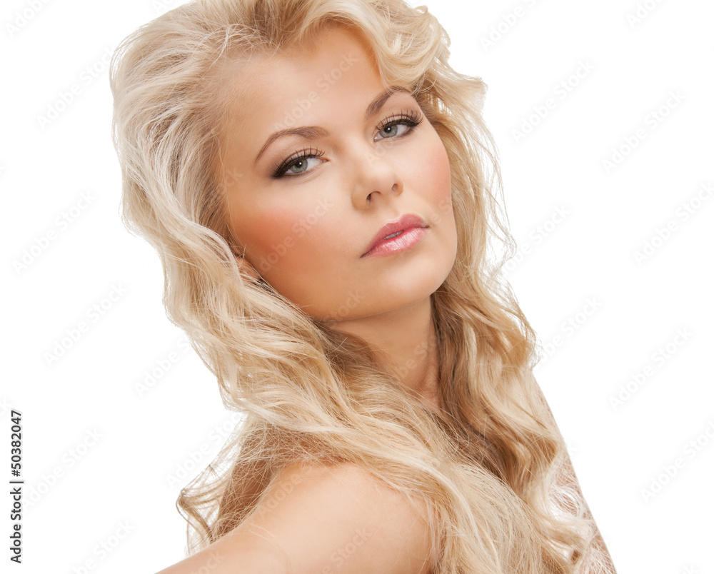 Canvas Prints beautiful woman with long hair