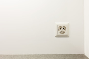 electrical outlet on a wall