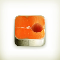 Fish steak app icon