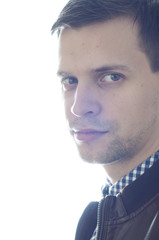 Fototapeta premium Man in red