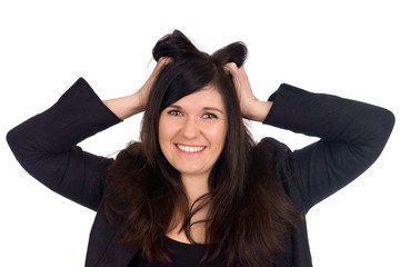 Woman is happy