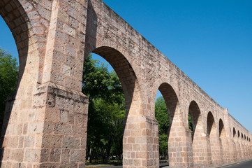 Antiguo acueducto de Morelia, Michoacán (México)