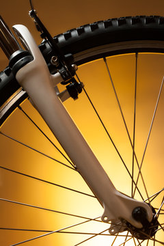 Bicycle Wheel With Suspension Fork