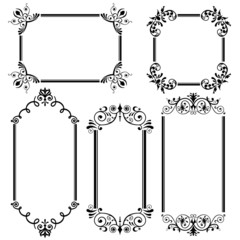 Vintage Decoraitve Frame Collection, vector illustration