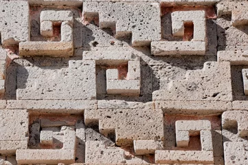 Foto op Plexiglas Glyph in archaeological site of Mitla, Oaxaca (Mexico) © Noradoa