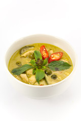 Green curry soup