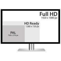 Fernseher / TV / Bildschirm - PAL, HD Ready, Full HD