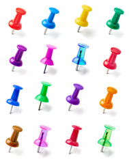 push pin thumbtack paper clip office business